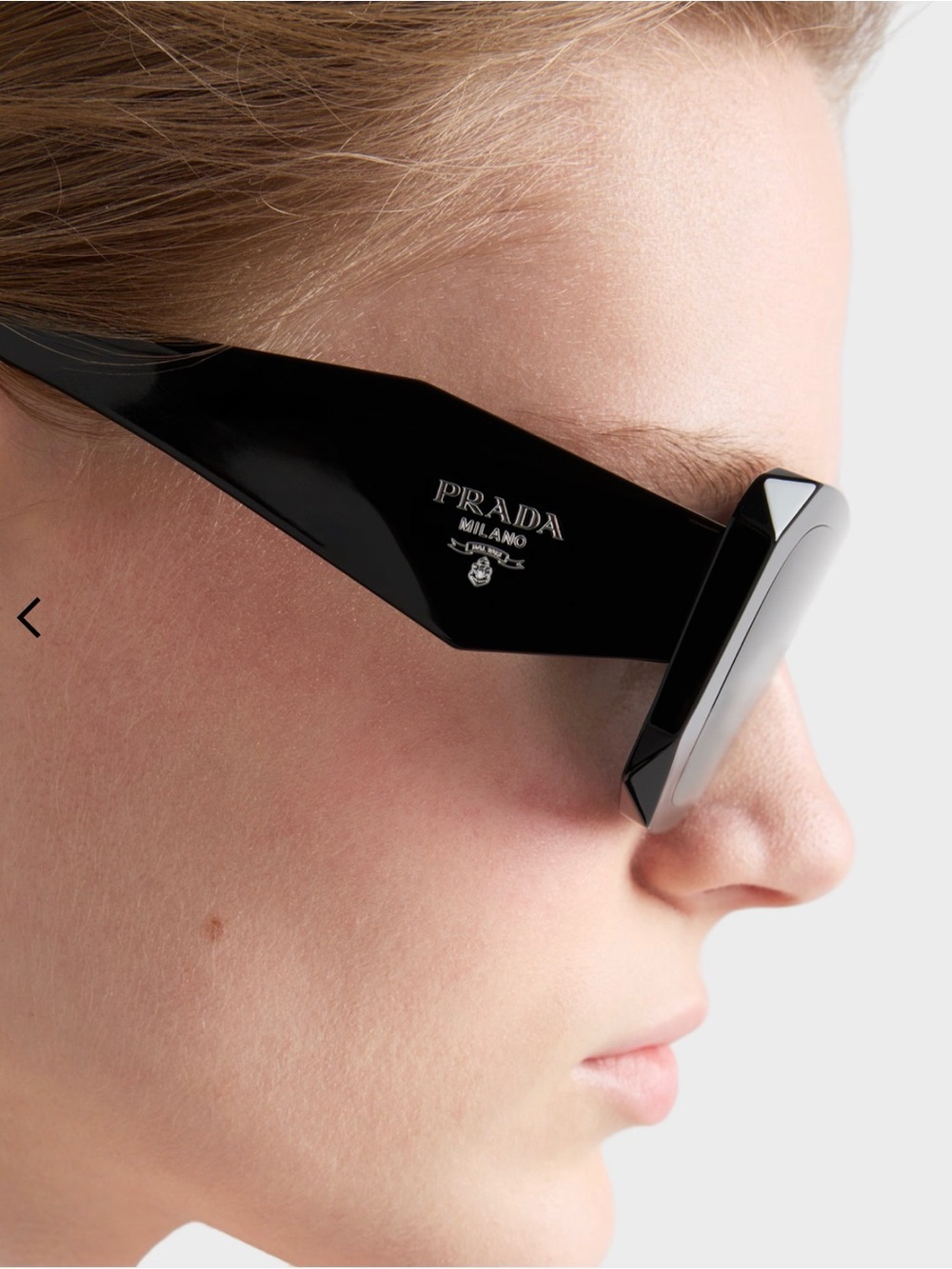 Prada Symbole sunglasses with Milano Logo